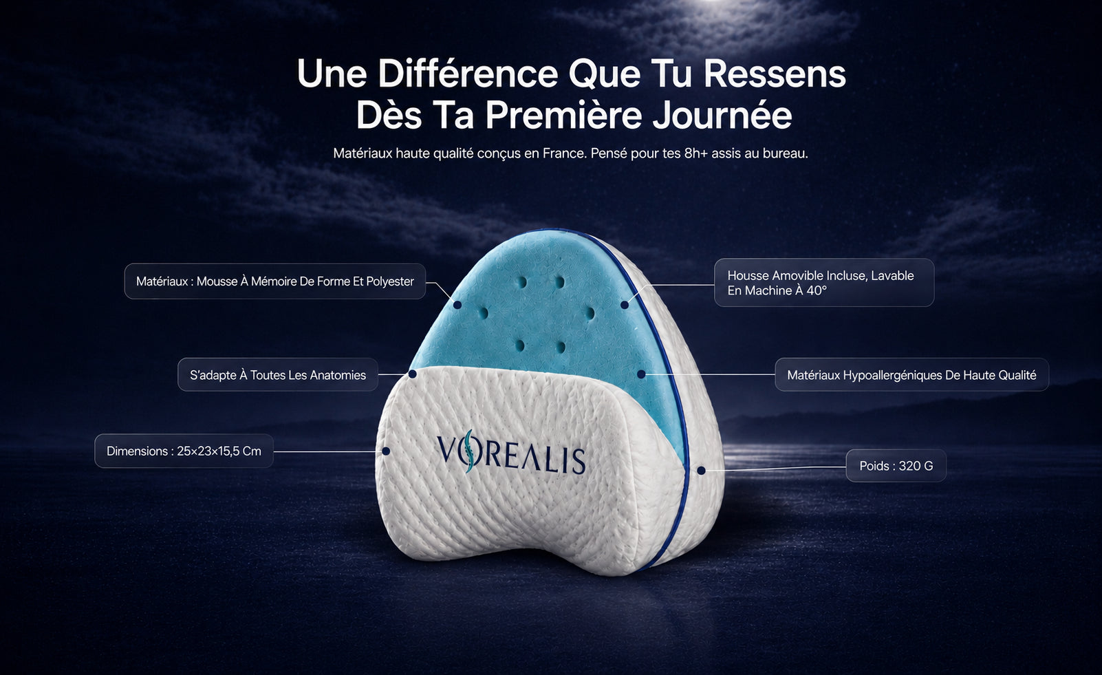 Coussin Orthopédique VOREALIS
