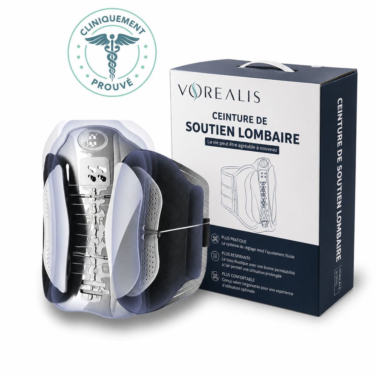 VOREALIS: Ceinture de soutien lombaire